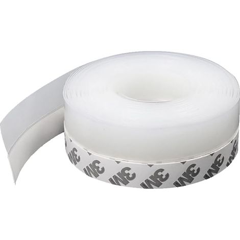 1 Türdichtungsstreifen, selbstklebend, Silikonstreifen, schall- und staubdicht, 5 m transparentes Silikonfugenprofil (1/4)