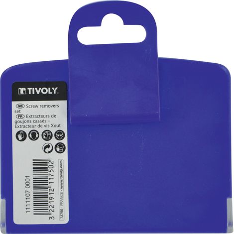 Tivoly • Confezione da 6 estrattori per viti/perni danneggiati (1/2)