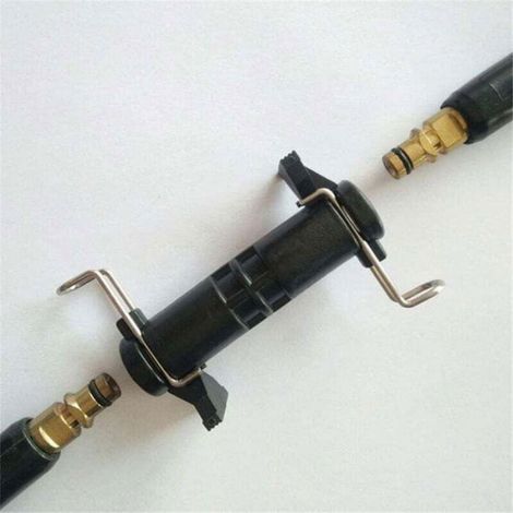 Adaptateur de connecteur de tuyau - - Compatible Karcher K2-K7 - Joint rapide - Installation facile - 80 mm noir (1/4)