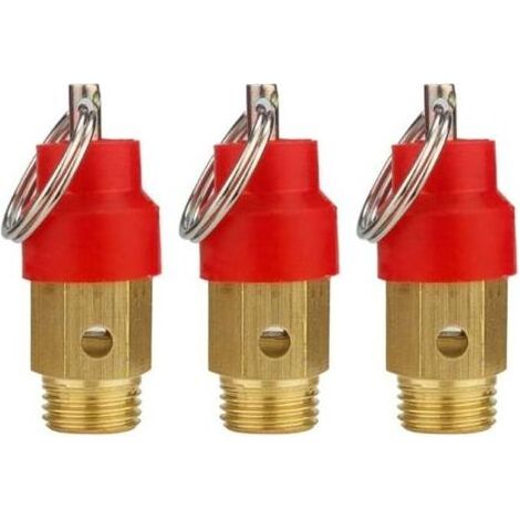 3-teiliges Set: 1/8-Zoll-Luftkompressor-Sandstrahlventil, Drucksensor, Kompressor-Ersatzteil (1/5)
