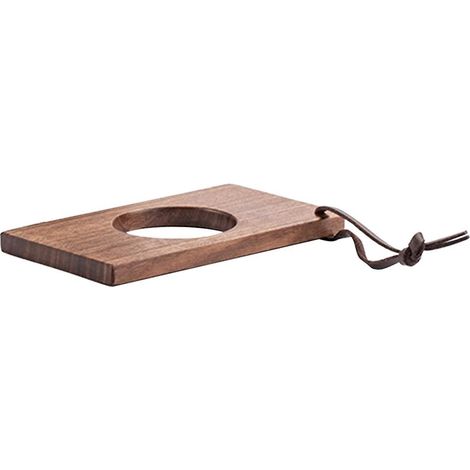 Porte-filtre à café en bois massif, porte-filtre décoratif pour café en poudre, plateau à café carré (1/5)