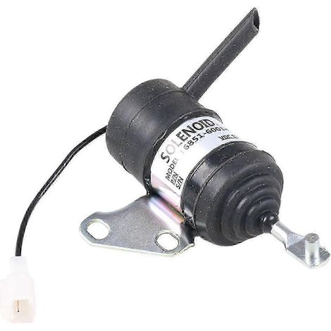 Électrovanne d'arrêt de carburant Kubota 16851-60014, soupape de coupure moteur 052600-4530 (1/5)