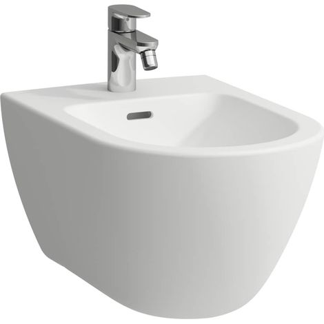 LAUFEN PRO X bidé de pared, 1 orificio para grifo, conexión (1/2)