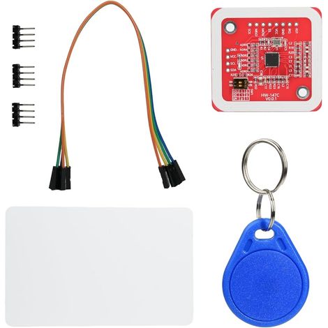 PN532 NFC-RFID-Modul (1 Stück), NFC-Lesegerät mit SPI-, I2C- und UART-Schnittstellen, RFID-Chip, kompatibel mit Arduino, ESP32 und Raspberry Pi, Lesegerät für Elektronikprojekte (1/5)