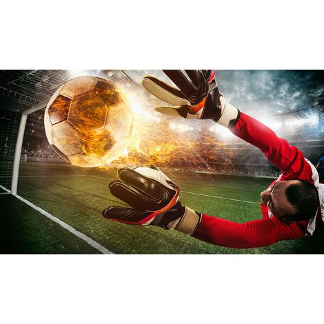 Papier peint panoramique Football - Joueur de Foot - 130 cm x 74 cm (1/2)