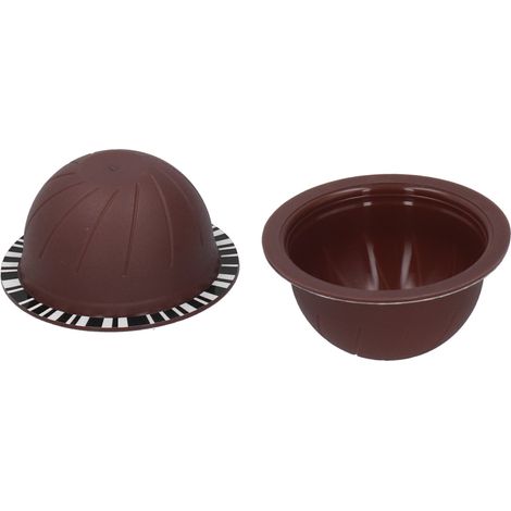Porte-capsules de café 150 ml avec feuille d'aluminium jetable, compatible avec Vertuoline GCA1 (1/5)
