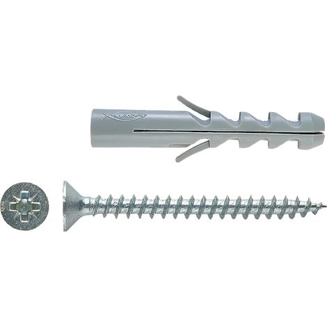 TASSELLO NYLON CON VITE 'SV' S6V Ø   6 x 30 - vite 4,5x40 mm- 100 pezzi  - FISCHER