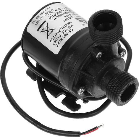 Bürstenloser 24-V-Gleichstrom-Tauchmotor, 800 l/h Förderleistung, 5 m Förderhöhe, für Springbrunnen, Schwimmbäder, Solaranlagen und Wasserkreislaufsysteme – Schwarz (1/3)