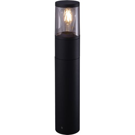 Farola/Sobremuro EGA IP65 1xE27 Alt.50xD.9cm Aluminio PC Negro