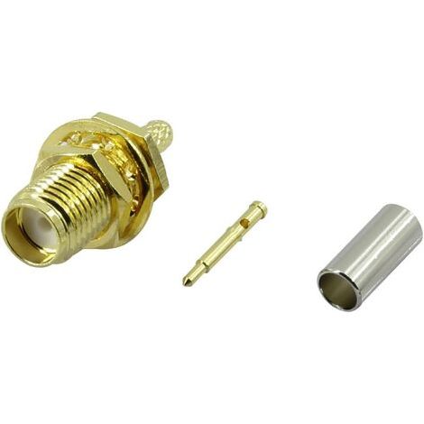 Connecteur SMA Reverse femelle, montage vertical 50 Ω Tru Components SMA-KC-RG174 1 pièces S864241 (1/3)