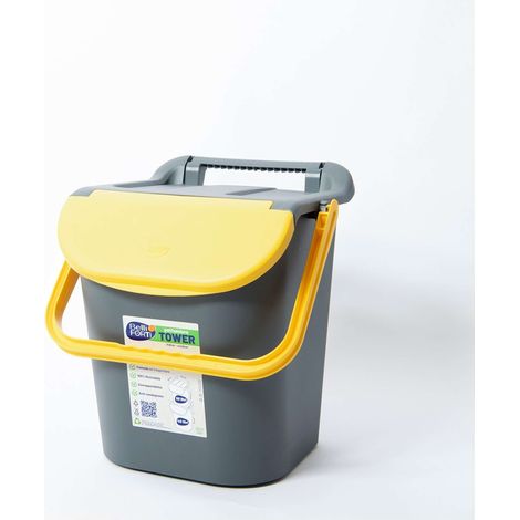 PATTUMIERA TOWER BIN LT.30 CON MANIGLIONE GIALLO