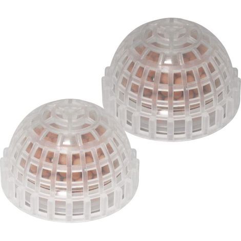 Ensemble de deux supports pour billes de mousse en plastique transparent pour aquarium - 5 x 3 cm (1/5)
