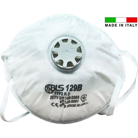 Mascherine con valvola classe ffp2 serie bls classic - 129b - 15 pz