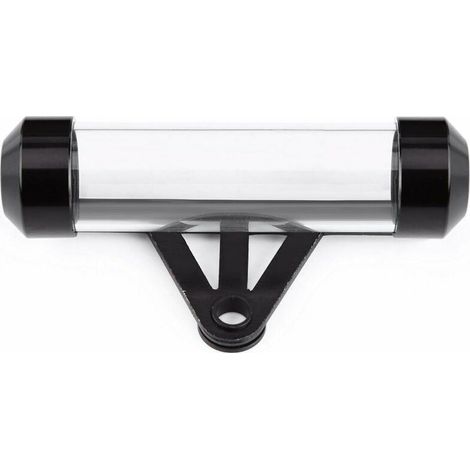 Cylindrique Moto en Alliage d'aluminium et Acrylique Générale Tube à Disque de Sécurité Étanche Titulaire Cadre pour la Plupart des Motos 11 x 2.6cm /4.3 ''x1.02 ''(Noir) (1/5)