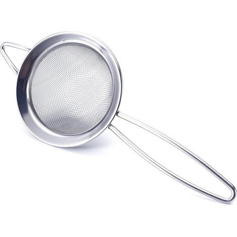 6,5 cm / 2,6 Zoll Feinmaschensieb aus Edelstahl, Mini-Teesieb zum Abseihen von Tees, Cocktails oder zum Sieben von Mehl, Zucker und Gewürzen (1/4)