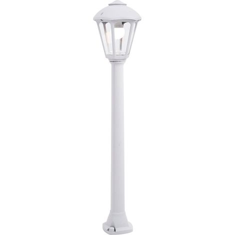 Farol baliza con poste giaffa/giampy, e27, blanco, ø210 x 995 mm