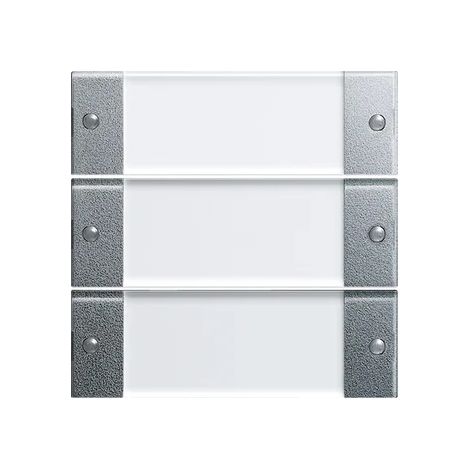 Gira Juego de teclas 3f BSF System 55 Transparente/F Alu [213326], 2133 26
