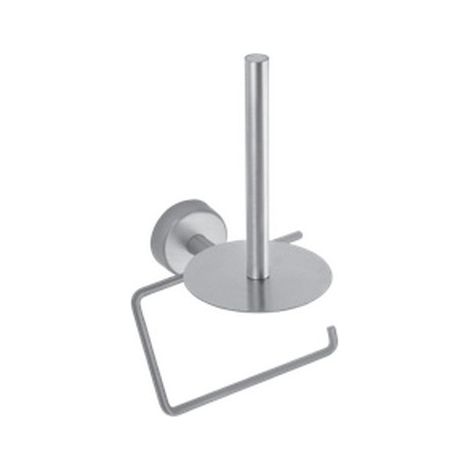 Portarotolo con gancio e barra verticale in acciaio inox satinato installazione a muro  Monde-S kamalu
