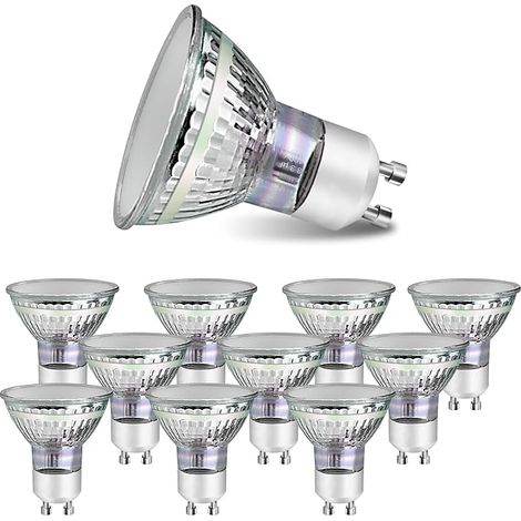 ZMH Ampoule GU10 LED Blanc Chaud 3W Remplace Ampoule 30W Économie d'énergie 3000K Angle de faisceau 110° Spot non dimmable Ampoule à réflecteur Spot LED GU10 10 pack Pour Salon Cuisine Chambre (1/5)