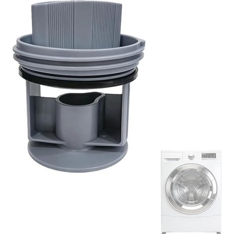 Washing Machine Strainer, Universal Replacement Filter for Washing Machine Pump, Suitable for, Washing Machine Filter, Drain Strainer, Washing Machine Filter and Cover (1/4)