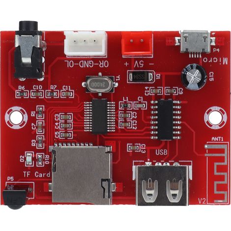 XHA253 Bluetooth-Audiodecodermodul mit Fernbedienung, Speicherkarte, USB-Flash-Laufwerk, MP3-Wiedergabe, eingebauter Stereo-Soundkarte, geringem Stromverbrauch, für DIY-Verstärker. (1/5)
