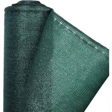 Brise Vue Renforcé vert 1,03 x 10 m 280 g/m² livré en rouleau avec Fixations (1/4)