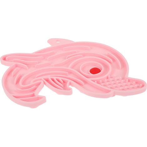 Pink Silicone Dog Lure, Marine Mammal Shape, Large (1/5)