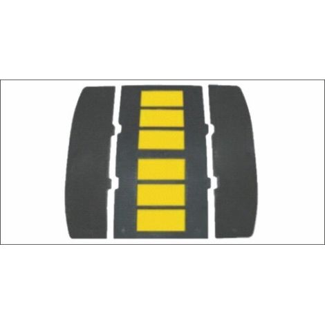 Reductor de velocidad 60 cm SEKURECO                         225 mm x 600 mm x 30 mm                                     Puntera Negra Macho (1/2)
