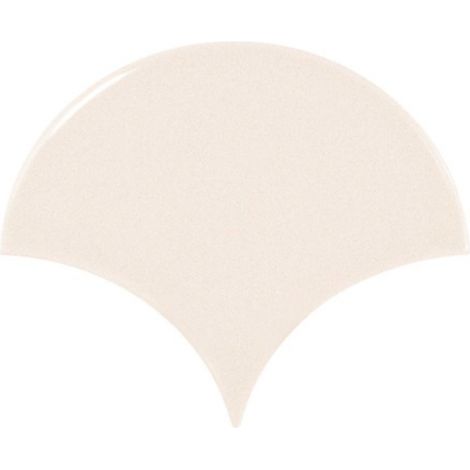 Eiffel Art Construction – Carrelage mur écaillon de poisson beige brillant 10,6x12 cm – Pâte blanche – Finition brillante – Pour intérieur – Boîte de 0,37m2 (1/4)