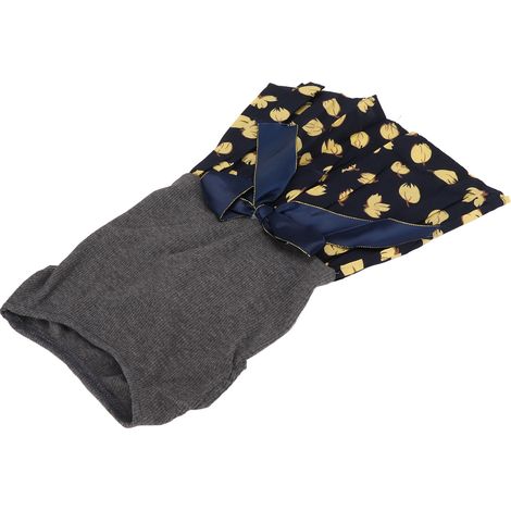 Robe pour chien respirante, mignonne, à fleurs, style princesse, avec nœud papillon, pour petits chiens et chats, idéale au quotidien, pour les fêtes et festivals. Taille S. (1/5)