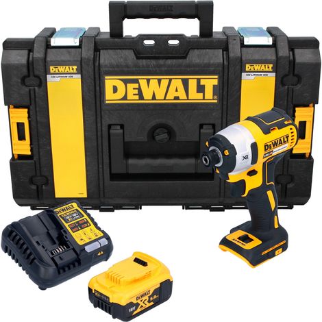 DeWalt DCF 887 P1 Akku Schlagschrauber 18 V 205 Nm 1/4" Brushless + 1x Akku 5,0 Ah + Ladegerät + Tough Box (1/5)