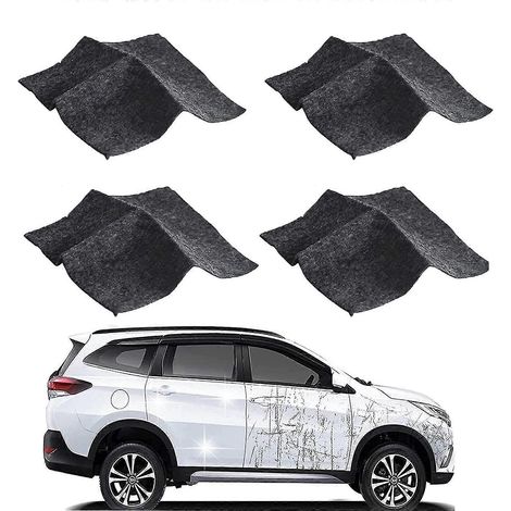 Chiffon Nano Sparkle (lot de 4), chiffon magique pour éliminer les rayures sur la peinture automobile, polir les rayures et réparer les taches d'eau (1/5)