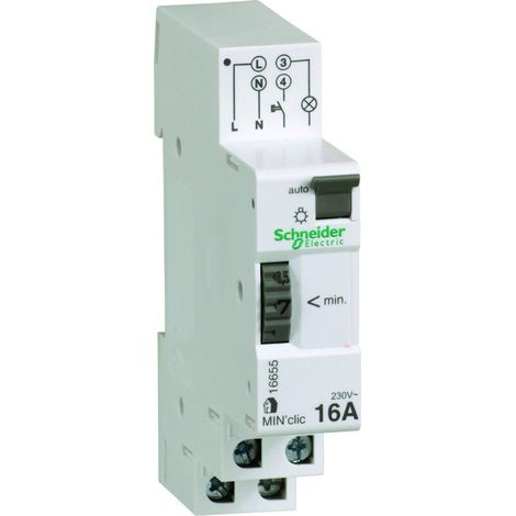 Minuterie min'clic 1 à 7 minutes 1 module - Schneider (1/4)