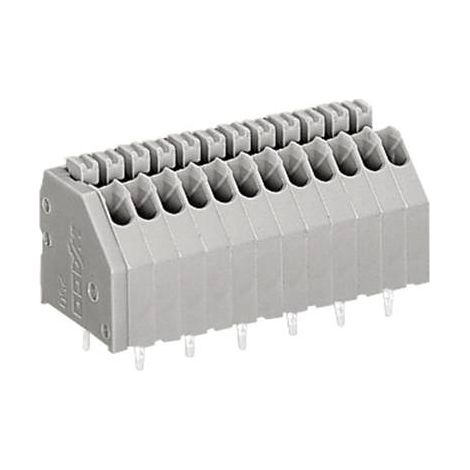 Bornier à ressort WAGO 250-404 0.50 mm² Nombre de pôles 4 gris 1 pc(s) (1/2)