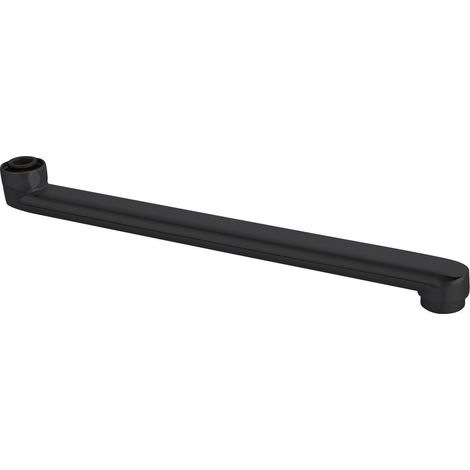 Bec de robinet, 320 mm, plat, noir mat