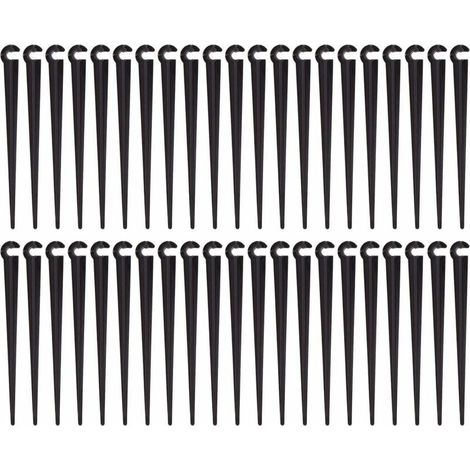 Picchetti di supporto per tubi di irrigazione, picchetti di supporto per tubi, attrezzo da giardino per irrigazione a goccia in plastica, 200 pezzi (1/5)