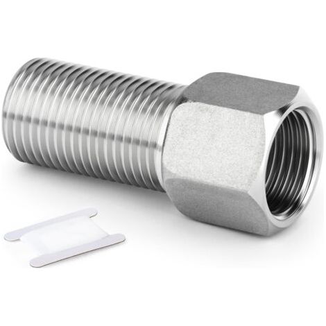 1PCS Raccord de tuyauterie en acier inoxydable 304, Adaptateur hexagonal à rallonge, 1/2\ (1/5)