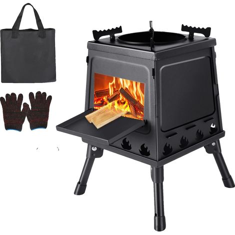 Campingkocher, leichtes Design, vielseitige Kochmöglichkeiten, schwarz (1/2)