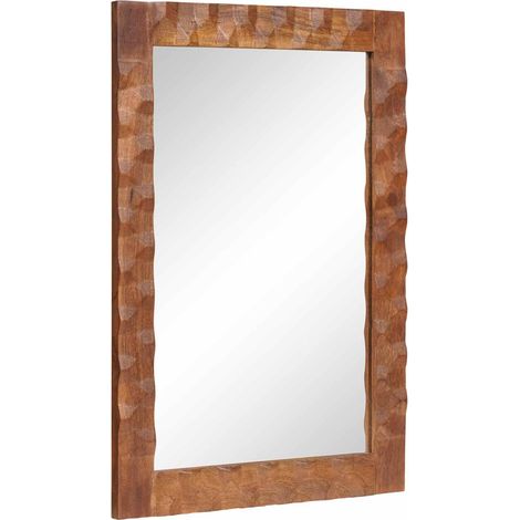 Specchio da bagno Finitura Marrone Acacia 50 x 70 x 2,5 cm vidaXL