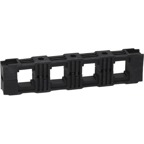 Support isolant volant VX entraxe 75mm pour barre aluminium en C alignée en armoire (037350)