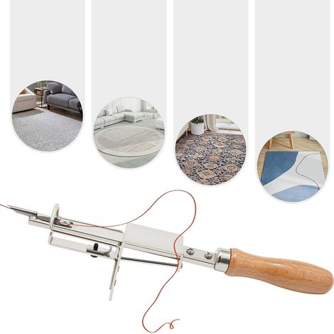 Manual Speed Tufting Tool, Handmade Punch Needle Rug Make Tufting Gun Machine, 3-12mm Adjustable Tuft Length, Manual Tufting Carpet Tools for Carpet Sewing (1/5)