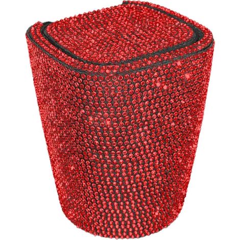 Cendrier de voiture incrusté de diamants, design original avec couvercle, aération intégrée et éclairage LED. (1/5)