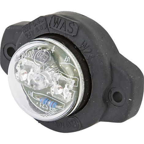 Luz de posición LED, color limón, 12/24V blanca, roscada Waś 1400690320 (1/4)