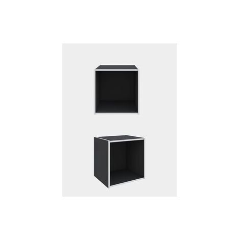 CUBO 35X35X29 CM GRIGIO- 1,0 pz