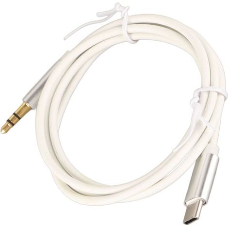Câble USB-C vers prise auxiliaire audio 3,5 mm : adaptateur USB-C stable vers casque stéréo 3,5 mm pour voiture et maison. (1/5)