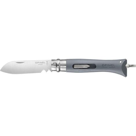 Coltello Virobloc Inox N. 9 Brico Grigio Opinel (1/2)
