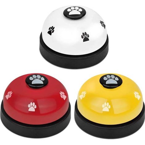 Clochette de Dressage de Chien, Lot de 3 clochettes de Dressage pour Chiot, Jouets interactifs en Plein air, Dispositif de Communication pour Animaux de Compagnie (1/5)