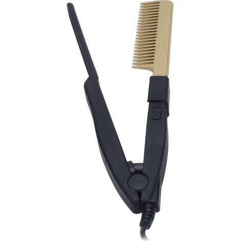 Peigne chauffant électrique à chauffage rapide, léger, pratique et à température réglable, pour lisser les cheveux à domicile (prise américaine). (1/5)