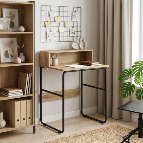 vidaXL Desk with Storage Artisan Oak 60 x 50 x 91 cm (1/5)