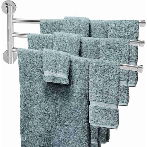 3-armiger, schwenkbarer Wandhandtuchhalter fürs Badezimmer (1/5)